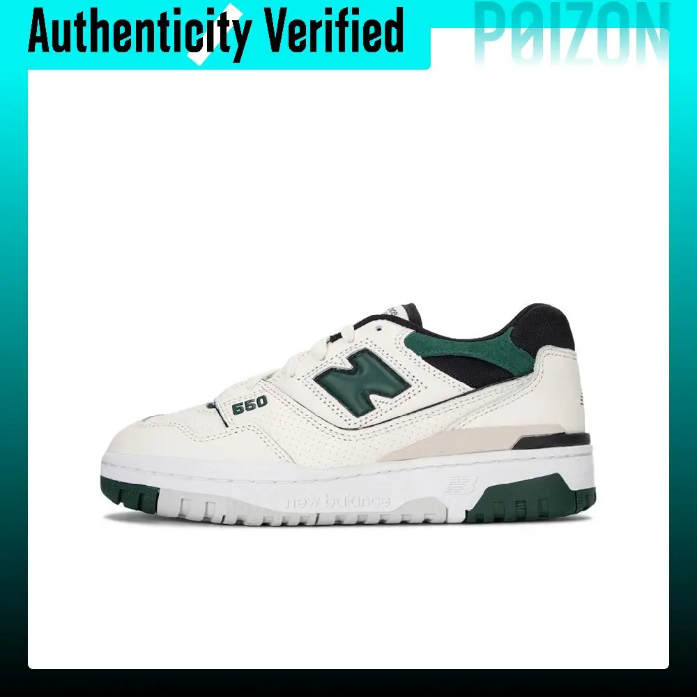 new-balance-nb-550-vintage-basketball-shoes-unisex-low-top-white-black-green-bb550vtc