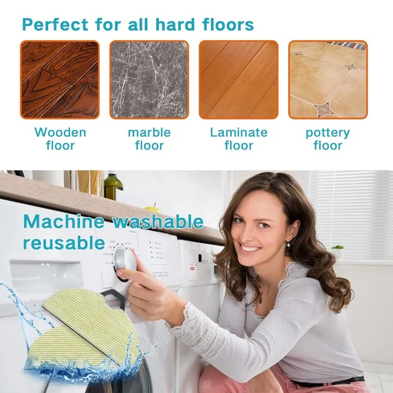 แผ่นไมโครไฟเบอร์เนื้อนุ่มสำหรับ AV2610WA RV2610WA ปลาฉลาม RV2620WD Ai หุ่นยนต์ดูดฝุ่นแบบ2-in-1