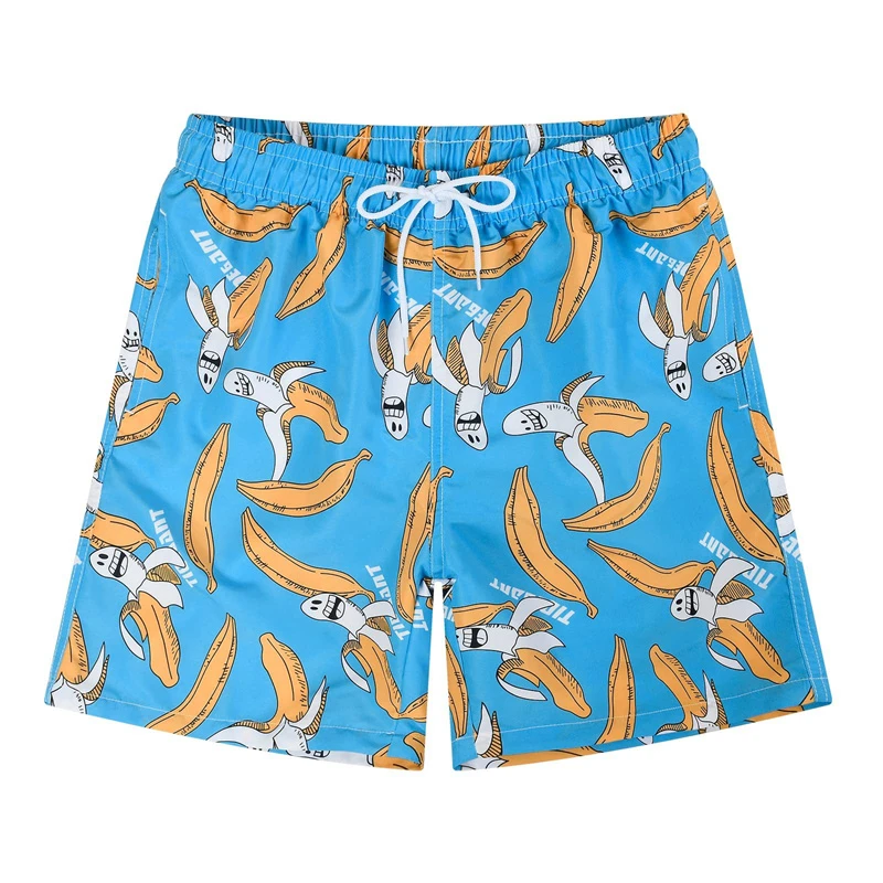Funny Fruit Banana 3d Print Beach Shorts Men Plant Flamingo Graphic Short Pants Women Kid Outdoor Sports Surf Board Swim Trunks