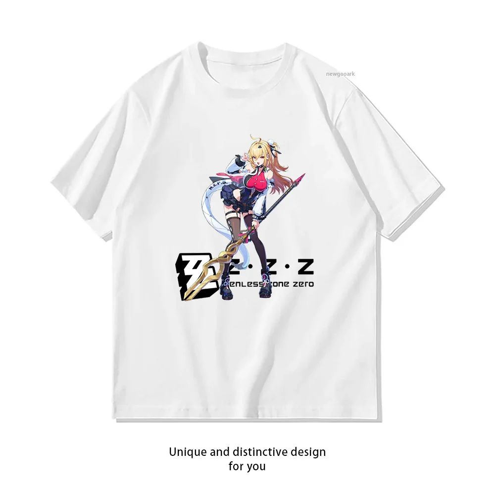 CISSIA from ZENLESS ZONE ZERO T-shirt Woman Man Summer Cotton Printed T Shirts Player Gamer's Casual Short-sleeved Shirt