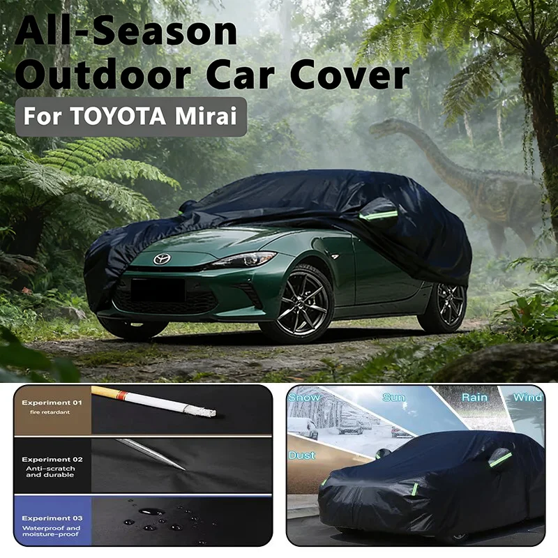 

Автомобильный чехол для TOYOTA Mirai — полная защита на открытом воздухе, водонепроницаемый пылезащитный термостойкий автомобильный снежный чехол