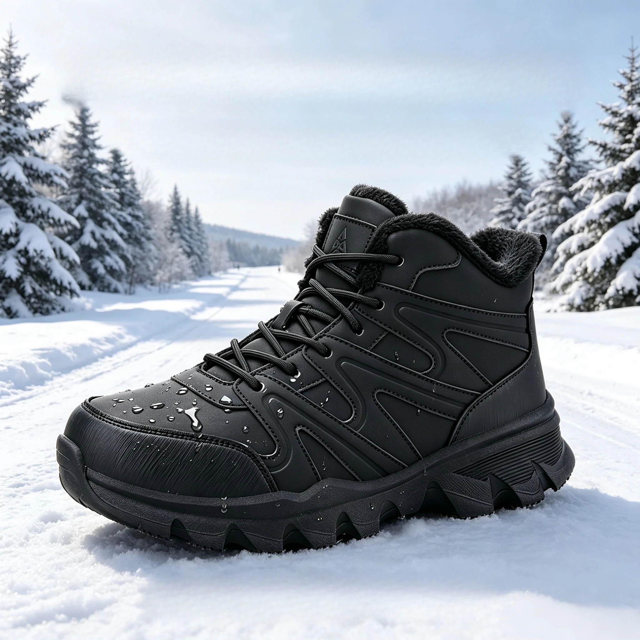 Men Boots 2026 Winter Shoes Super Warm Men's Hiking Shoes Waterproof Non-Slip Trekking Climbing Sneaker Outdoor Motorcycle Boots
