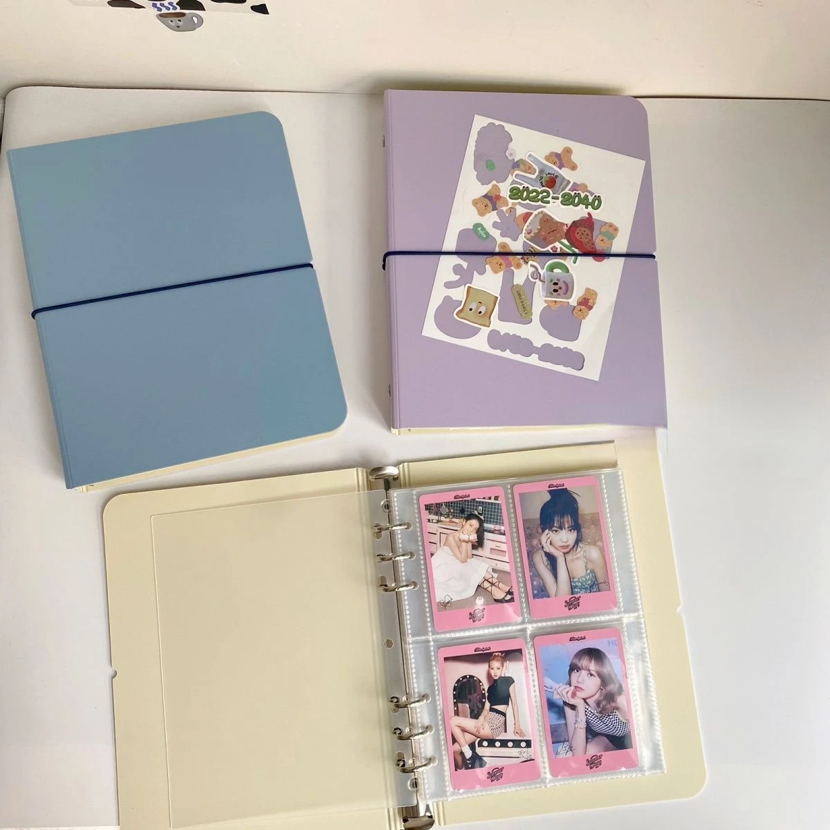 

Photocard Holder Korea Kpop Binder 120 Pockets 3 inch Album Idol Star Chasing Instax Collect Book With Divider and Label Paper