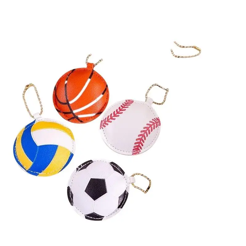 Baseball Fußball Basketball Baseball PU-Leder Schlüsselanhänger Damen-Taschenanhänger Trendiges Accessoire – Detail 5