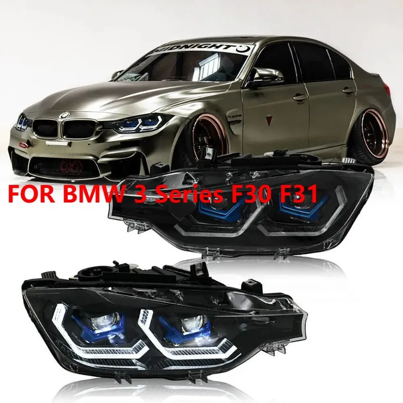 

1 пара светодиодных фар в сборе для BMW 3 серии F30 F31 2013-2015, ксеноновые передние фары DRL