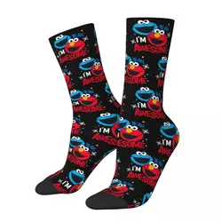 Cookie Monster & Elmo Sesames Street Socks calzini moda in poliestere da donna da uomo Hip Hop primavera estate autunno inverno calzini regalo