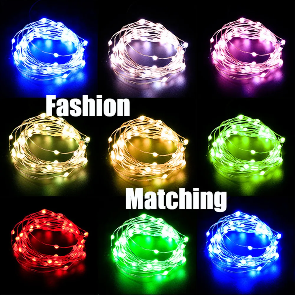 Home Decor 10M 100LED String Light USB RGB Full Color Point Control Copper Wire Lamp Christmas Fairy Lights Garden Holiday Light