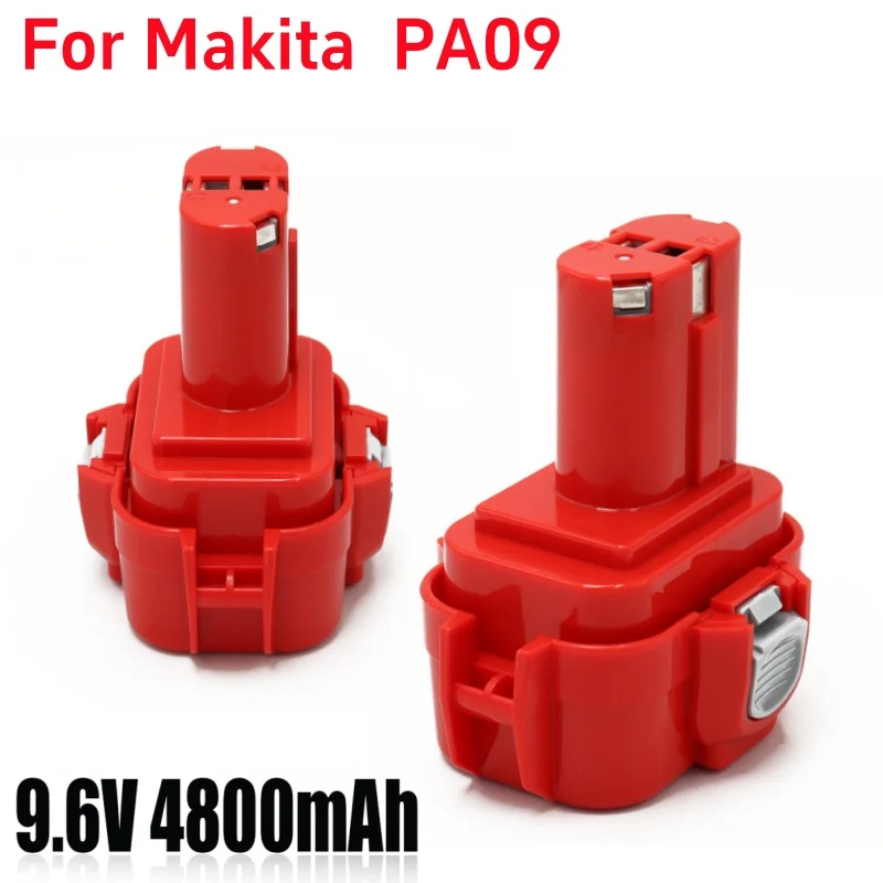 9.6V 4.8Ah For Makita 9.6V Ni-Mh Battery PA09 9100 9120 9122 9133 9134 9135 6221D 6222D 192595-8 192596-6 Screwdriver Battery