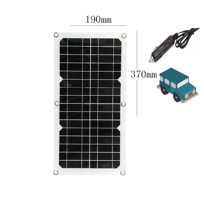 

Semi Flexible Panel 10w Single Crystal High-efficiency Photovoltaic Panel Outdoor Mobile Phone Charging Backpack Panel SolarCell