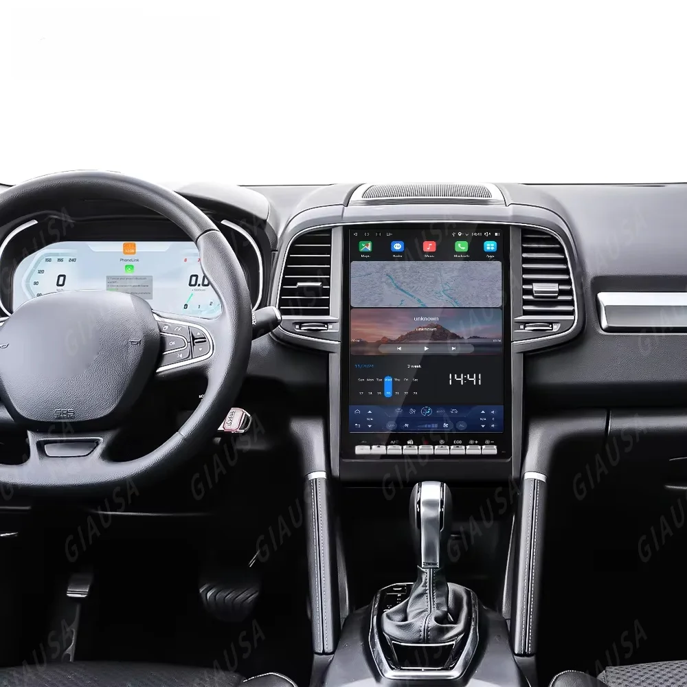 

JY 14,5 ''Android автомобильный радиоприемник Carplay мультимедийный автоплеер цифровой кластер спидометр для Renault Koleos/ Megane 2016 2017-2019