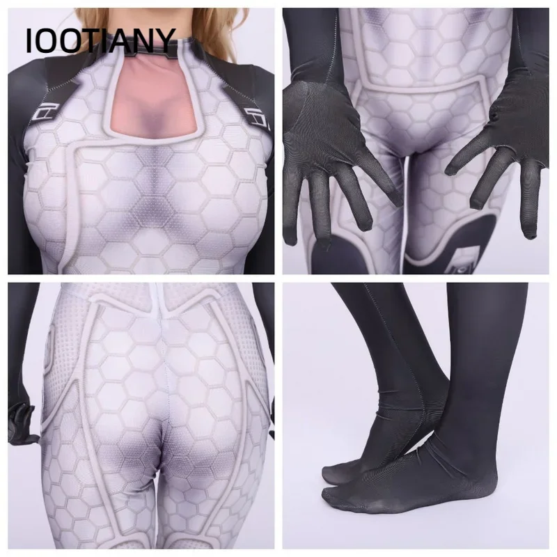 CosplayGame كتلة تأثير ميراندا لوسون تأثيري الجوارب مجموعة الكبار ثلاثية الأبعاد الطباعة أنيمي تأثيري ازياء مطاطا سليم ارتداءها بذلة