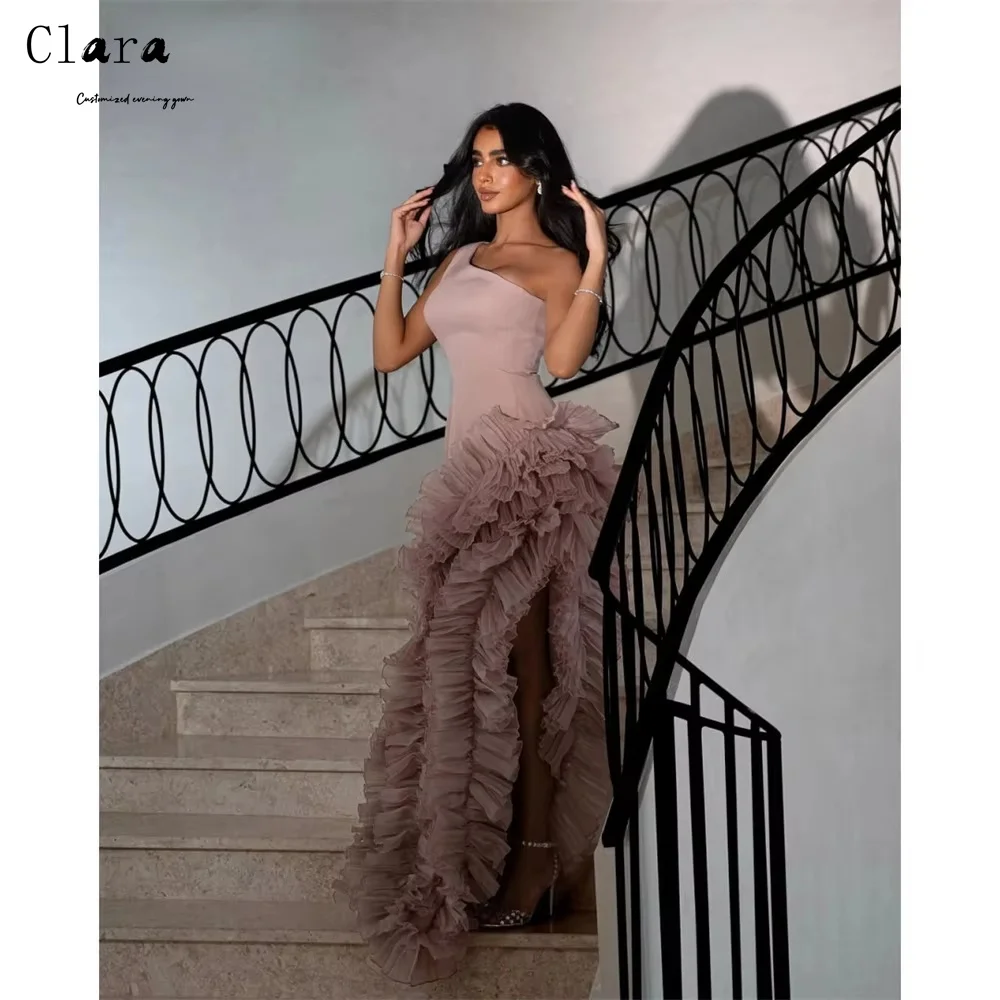 

Clara Custom Off-shoulder Side Slit Sleeveless Lace Elegant Evening Dresses for Woman Luxury Evening Dresses 2025 Dress Party
