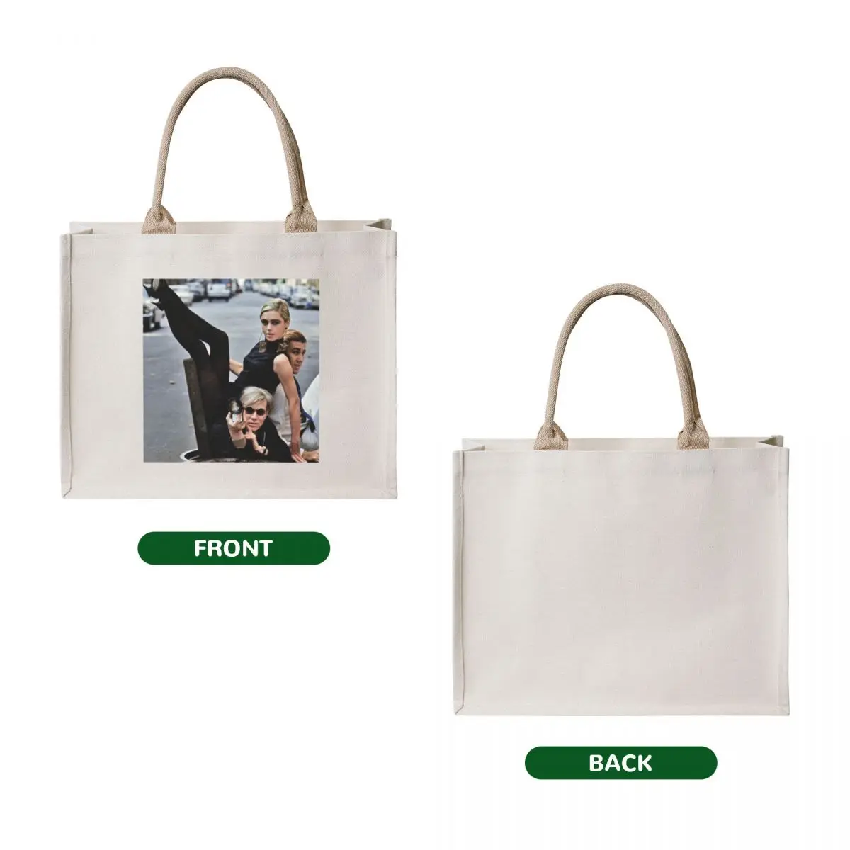 Edie Sedgwick Andy Warhol Photography Fashion Icon sixties Tote Bag Shopper Big bag women