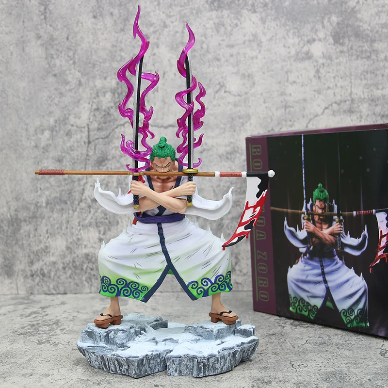 

Anime One Piece GK Roronoa Zoro Action Figures Inferno Ghost Chopper PVC Model Collection Ornament Birthday Toys