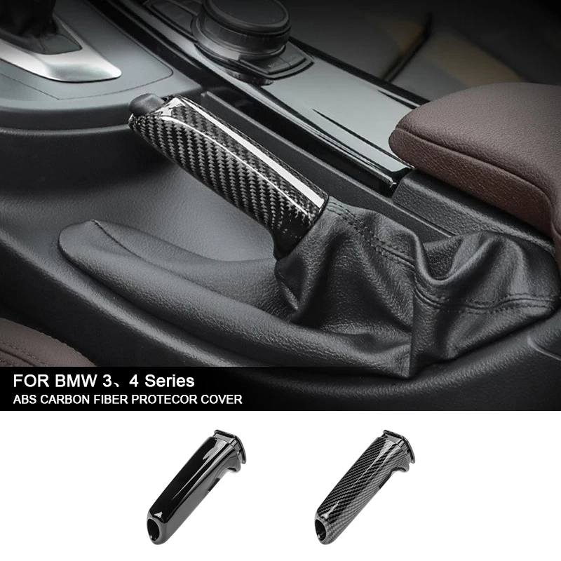 

Чехлы ручного тормоза автомобиля, крышка тормозной ручки, ABS, углеродное волокно для BMW 3 4 серии GT E46 E90 E92 E60 E61 F30 F22, аксессуары для интерьера