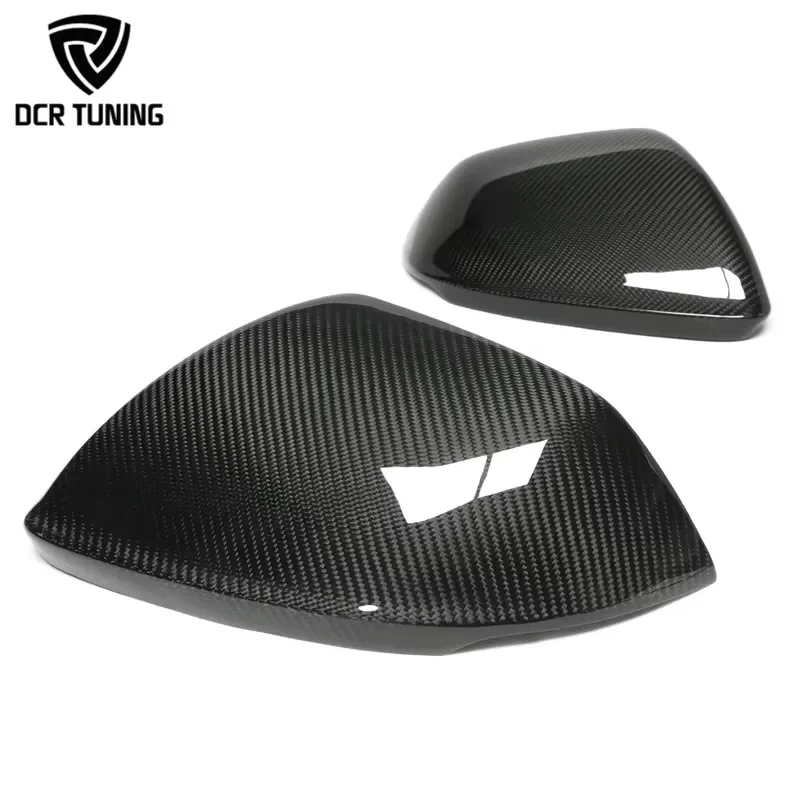 For Audi Dry Carbon Fiber Front Mirror Cover  Q8 RS Q8 Exterior Modification Replacement Parts
