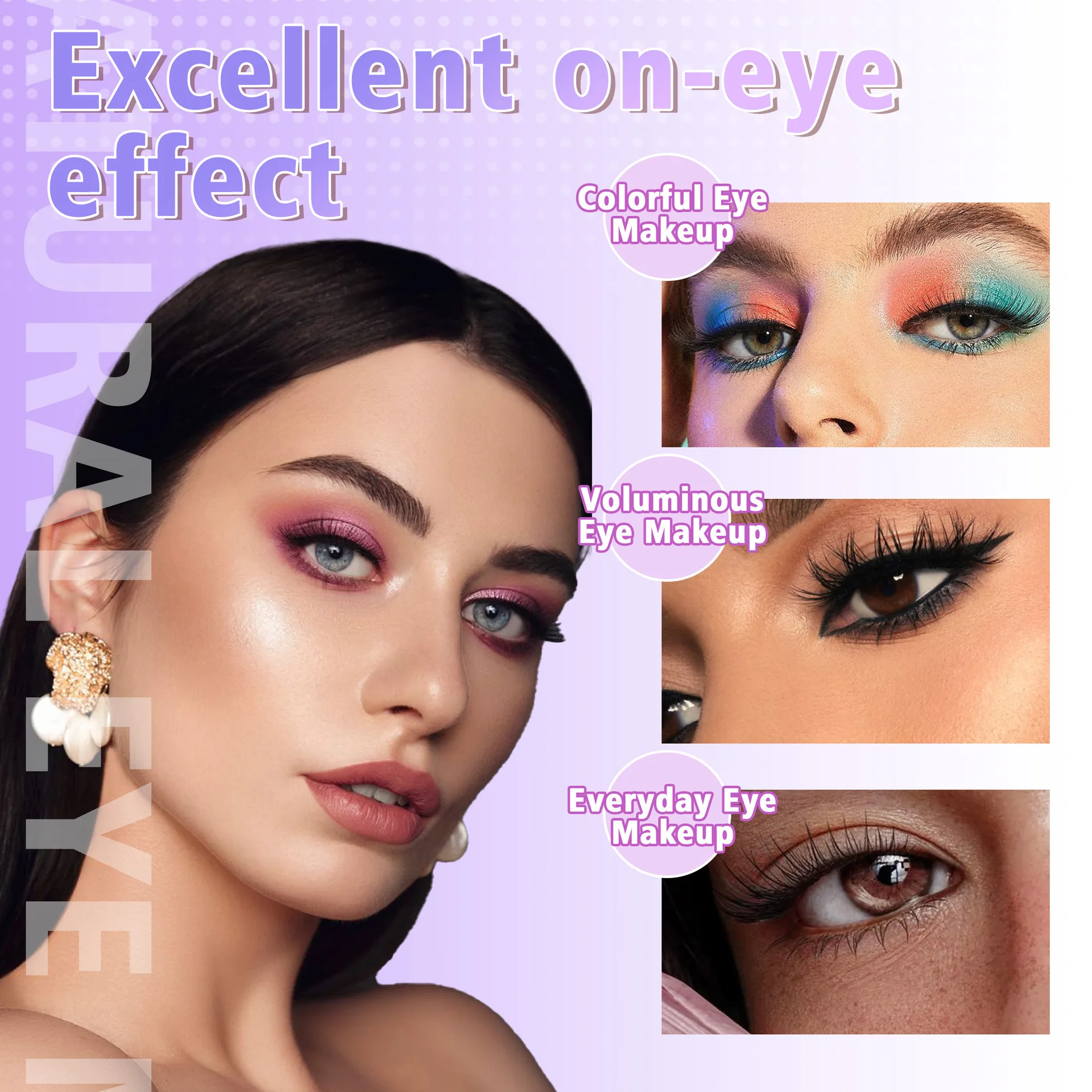 Cluster di ciglia Cluster di ciglia sottili Estensioni delle ciglia, Cluster di ciglia arricciate D 9-13mm Ciglia naturali Volume Ciglia finte Make Up