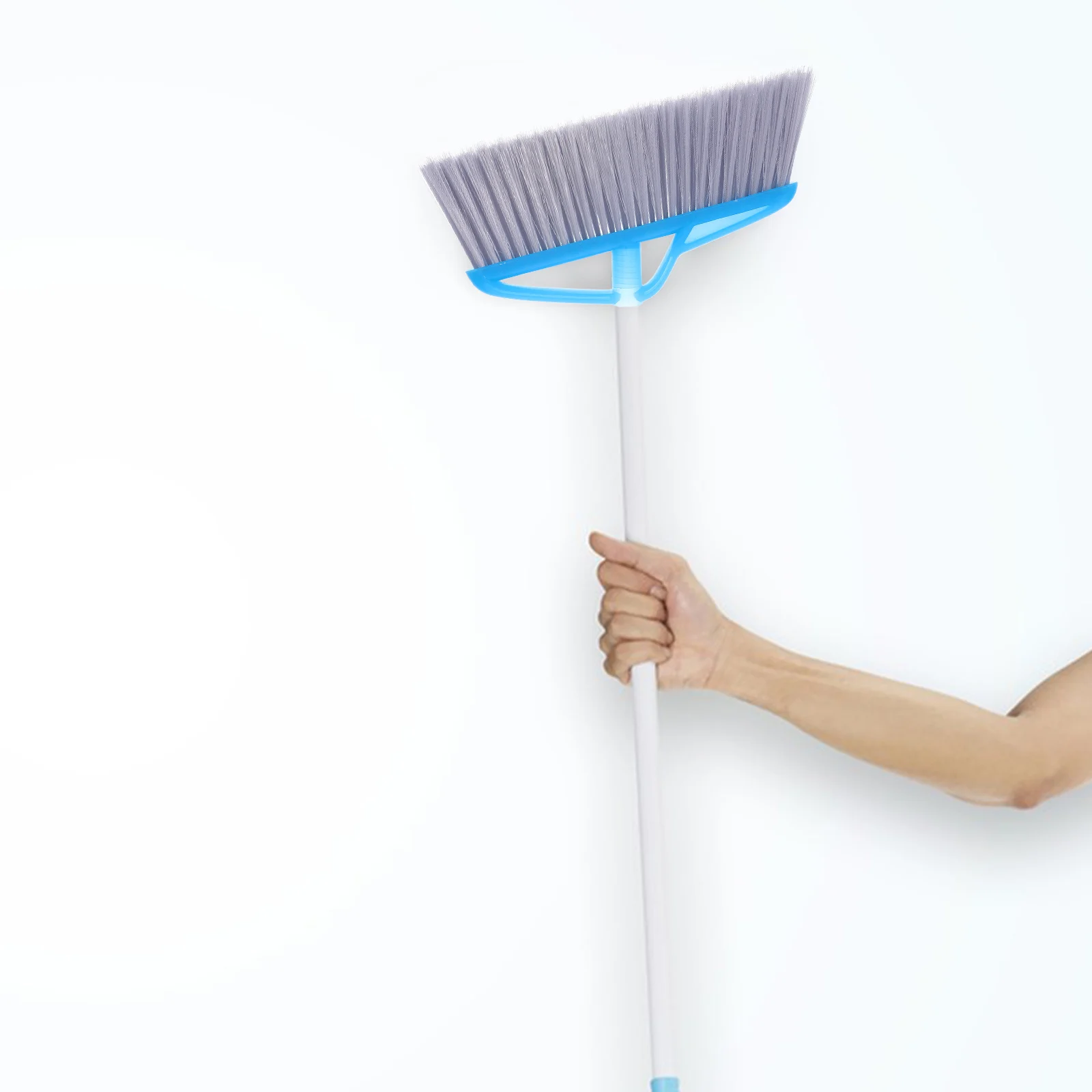 

Broom Replacement Head Blue Sweep Brush for Hardwood Tile Granite Patio Kitchen Easy Detachable Broom Heads Household Angle