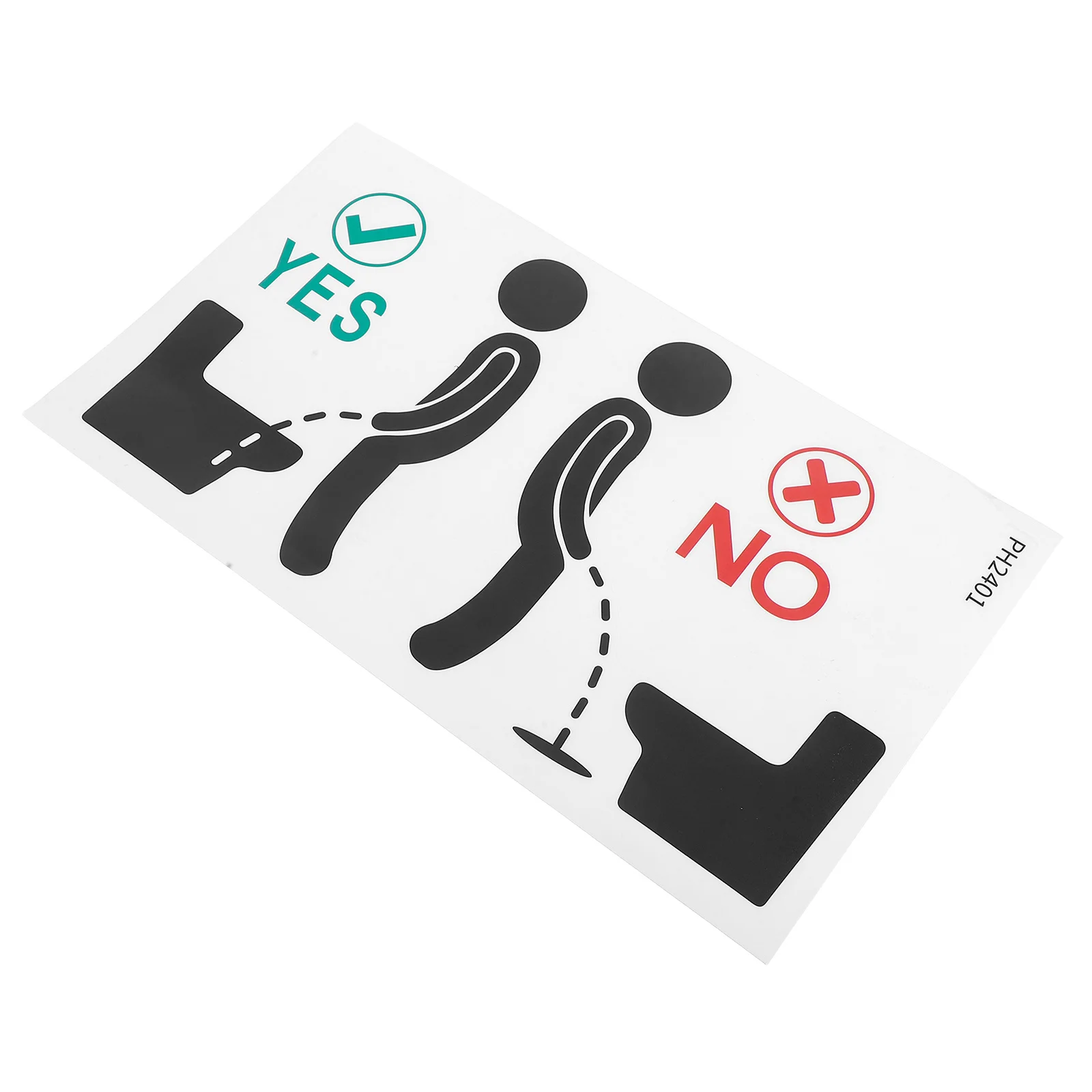 

Creative Washroom Sign Toilet Sticker Bathroom Tile Decal Pee Reminder Urinal Training Sticker For Public Restroom Humor