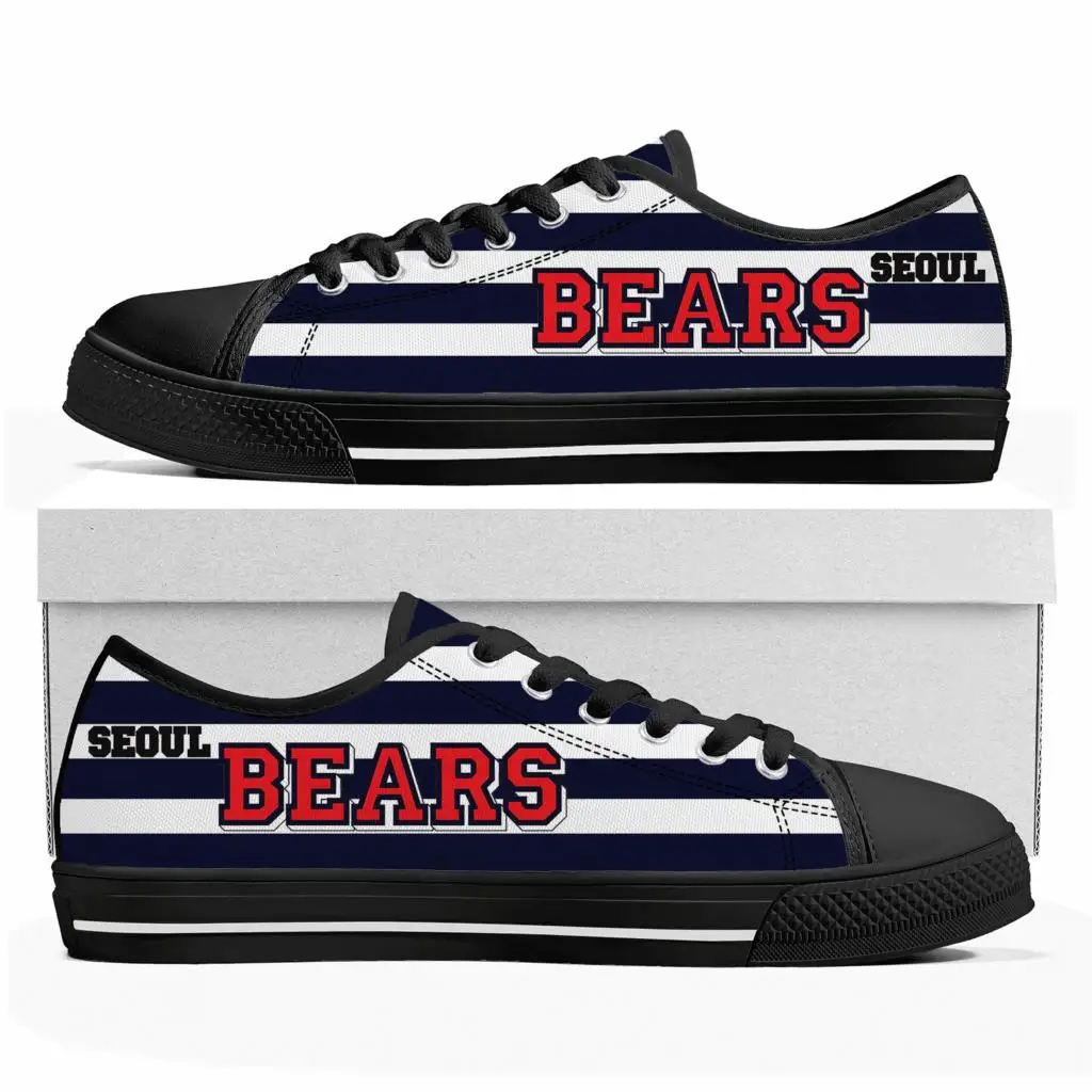 베어스 Korea Bears baseball Low Top Sneakers Mens Womens Teenager Canvas High Quality Sneaker Casual Custom Made Shoe Customize DIY