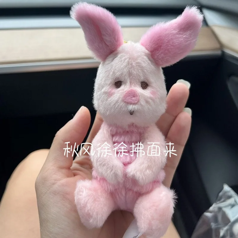 Eeyore-llaveros de peluche de dibujos animados para niños, muñeco de peluche de lechón rosa, colgante de peluche de Anime de 30Cm, regalos de navidad