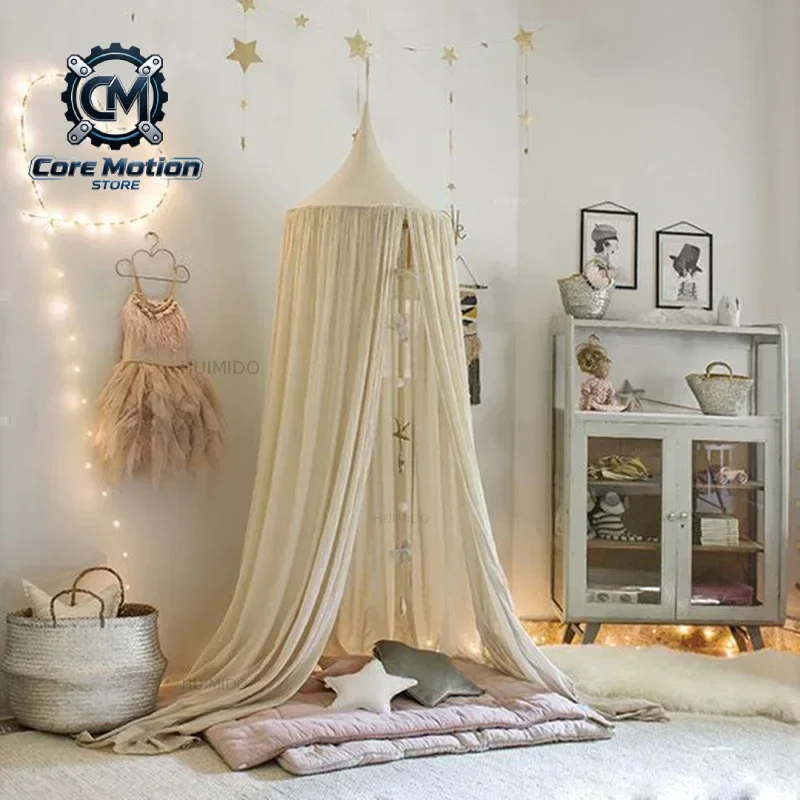 DurablePlay House Tents For Kids Canopy Bed Curtain Baby Hanging Tent Crib Children Room Decor Round Hung Dome Mosquito Net Bed