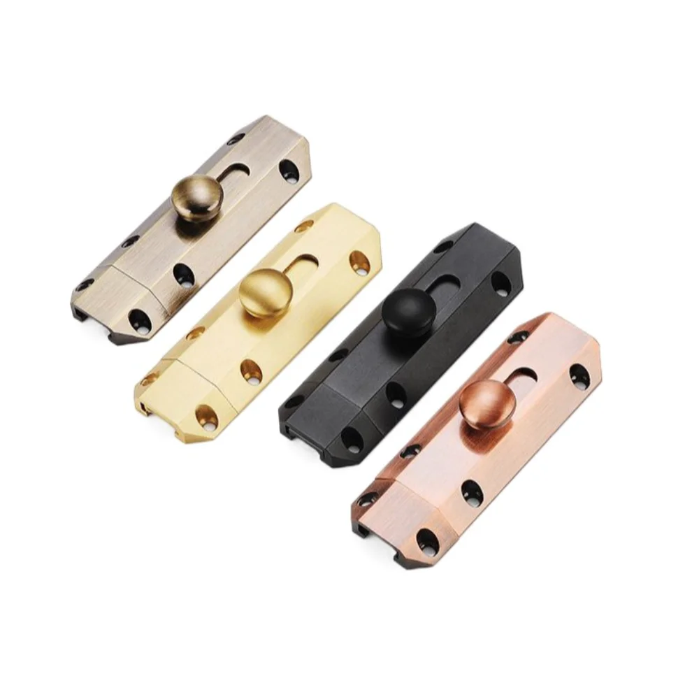 Modern with Screws Door Bolt Polishing Solid Sliding Bolts Door Lock Hardware Thickened Anti Theft Bolt Toilet