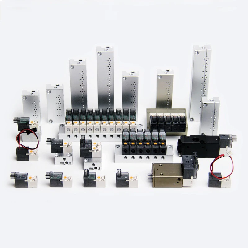 10mm miniature solenoid control valve, integrated solenoid valve group, vacuum exhaust valve, knitting machine valve group