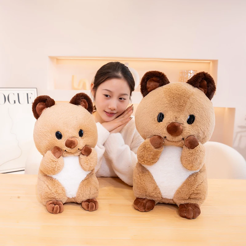 40-50cm 사랑스러운 캥거루 봉제 인형 Kawaii 웃는 캥거루 플러시 장난감 만화 캥거루 동물 베개 쿠션 홈 인테리어