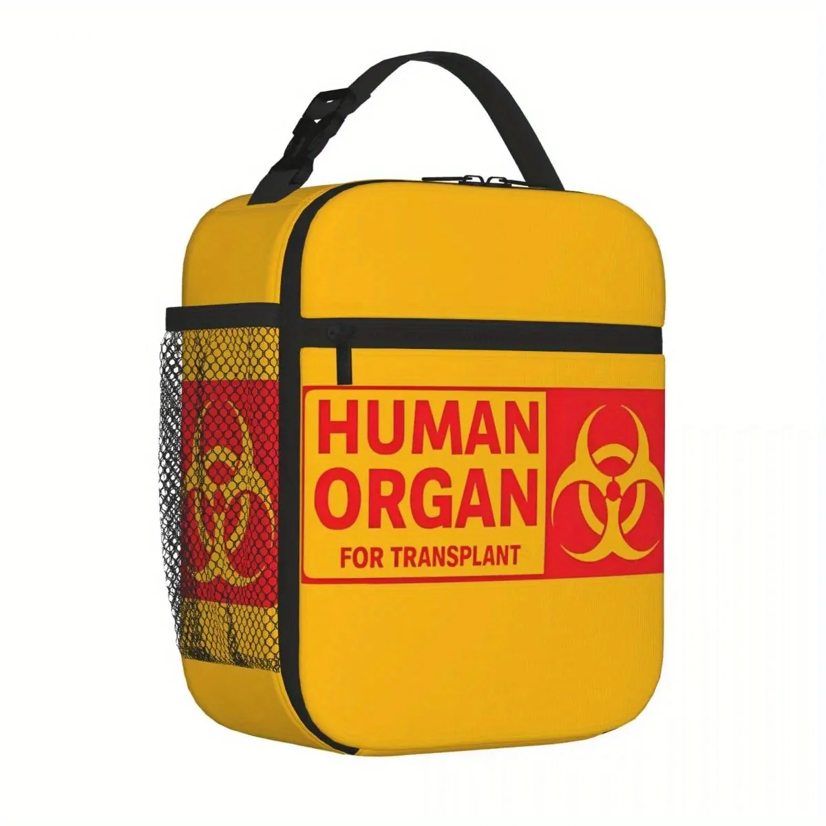 Red Human Organ for Transplant Insulated Lunch Bag Cooler Bag Meal Container Large Tote Lunch Box Food Storage Bags