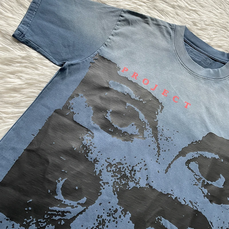 Waed Vintage Pure Cotton ort Sve T-irt Project Capri Emergency Tee Breathable Youthful Printed Cotton Top for Daily ...