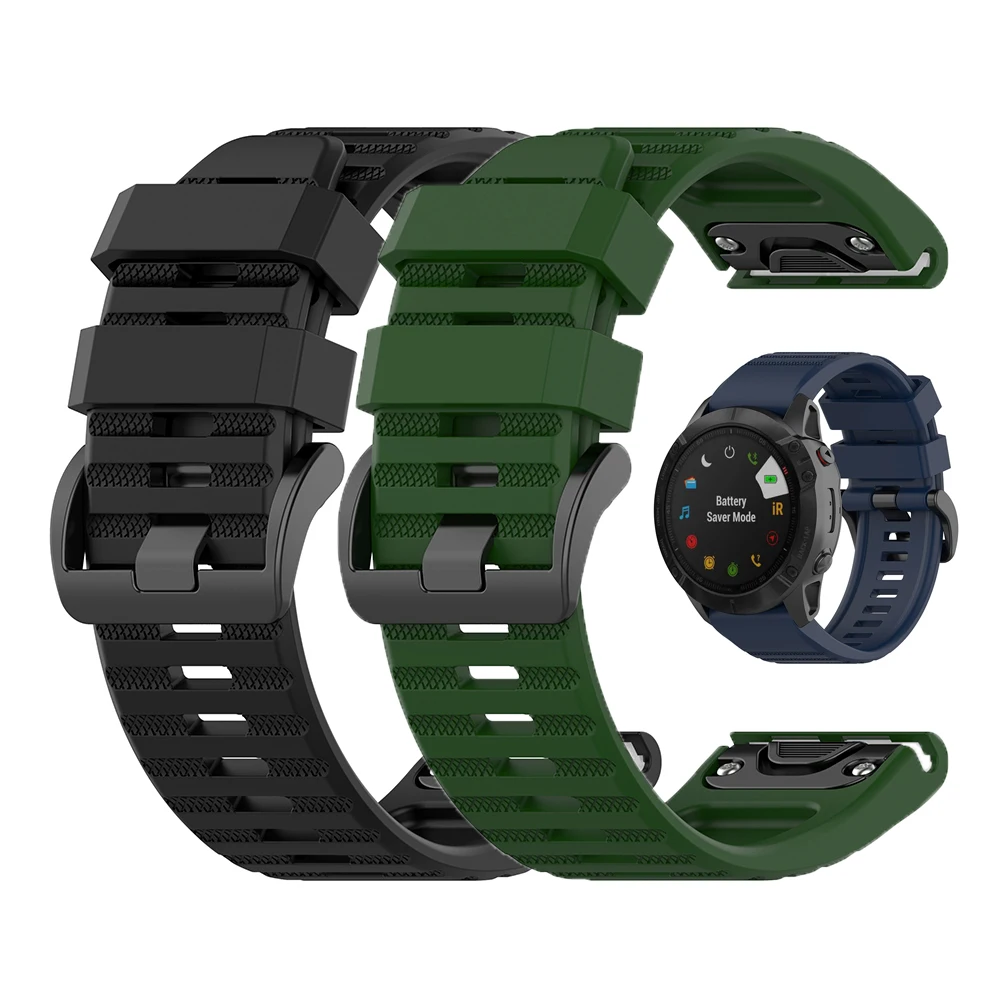 

Ремешок Fenix 8/7X для Garmin TACTIX 7 descent mk2 mk1, сменный силиконовый ремешок для Garmin Fenix 5X Plus/6X Pro/3 HR, браслет