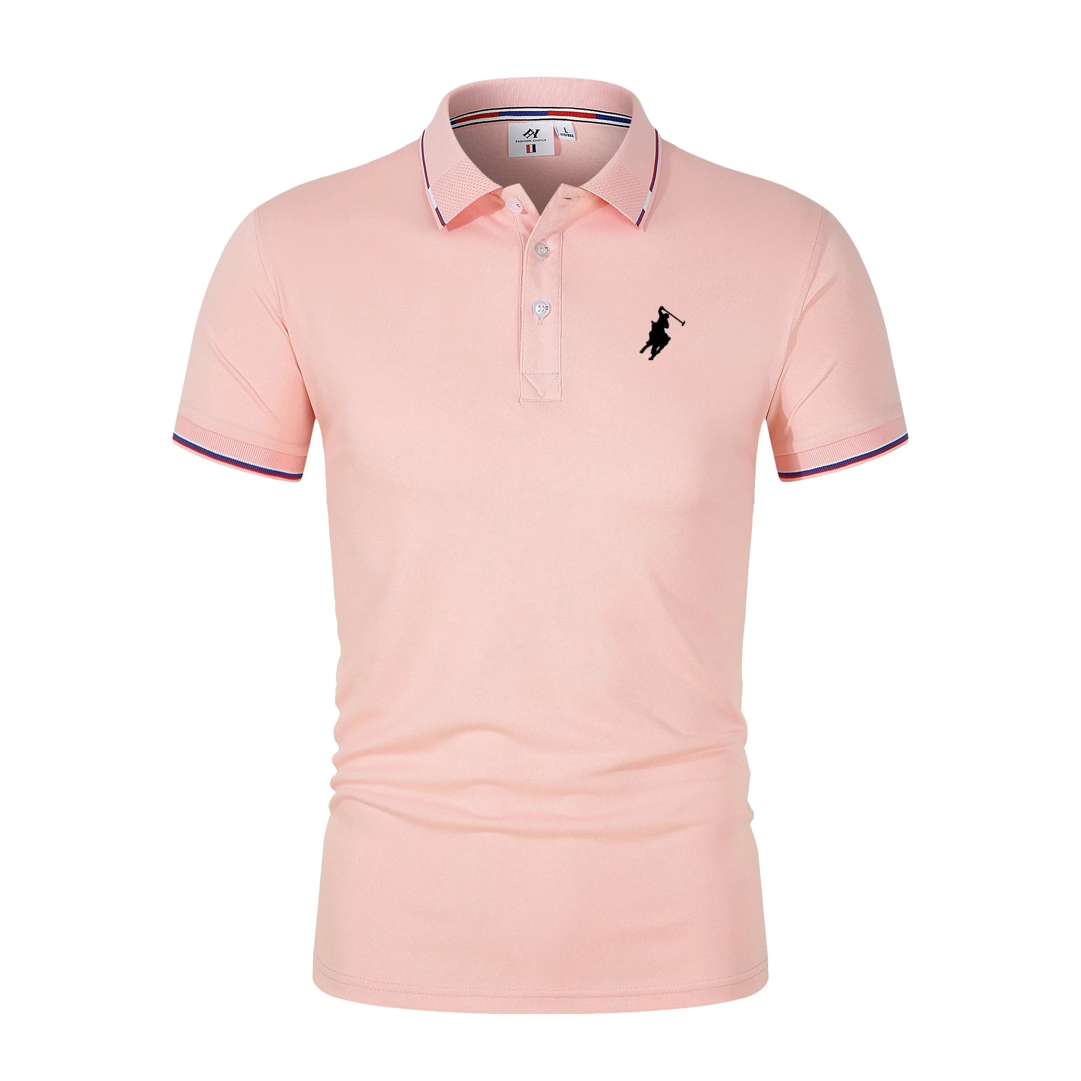 Men Breathable T-Shirt Business And Leisure POLO Shirt Summer New Fashion Short Sleeve Clothes Solid Color Comfortable Pullovers