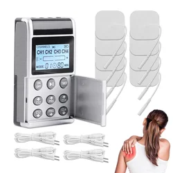15 Modes Low Frequency Eletric PMS Compex Muscle Massage Stimulator Tens Machine Electrodes Pressotherapy Pad Massager For Body