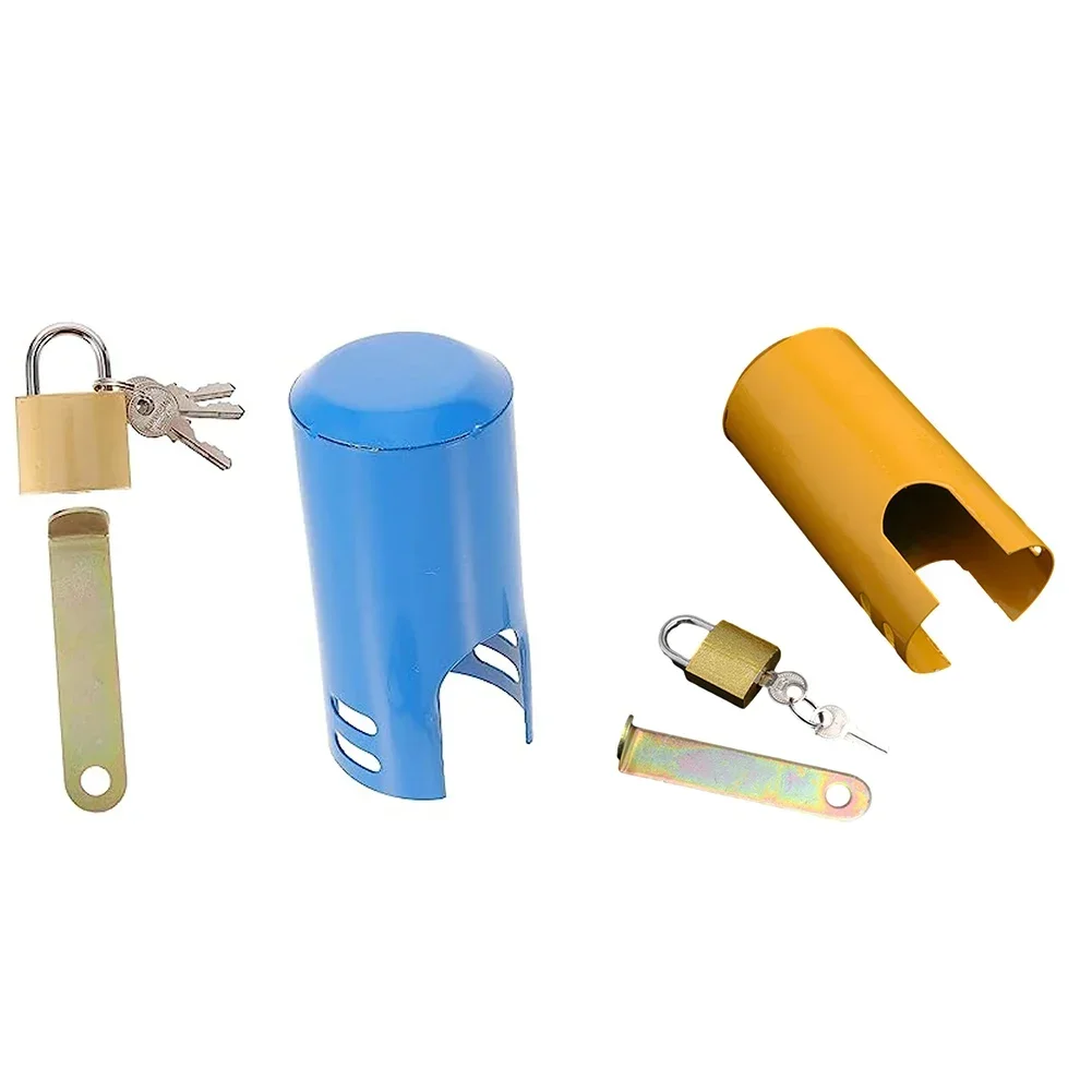 Con chiave Rubinetto Accessori per serratura protettiva Piastra di bloccaggio antifurto Coperchio protettivo per lucchetto Valvola per interruttore dell'acqua Cortile