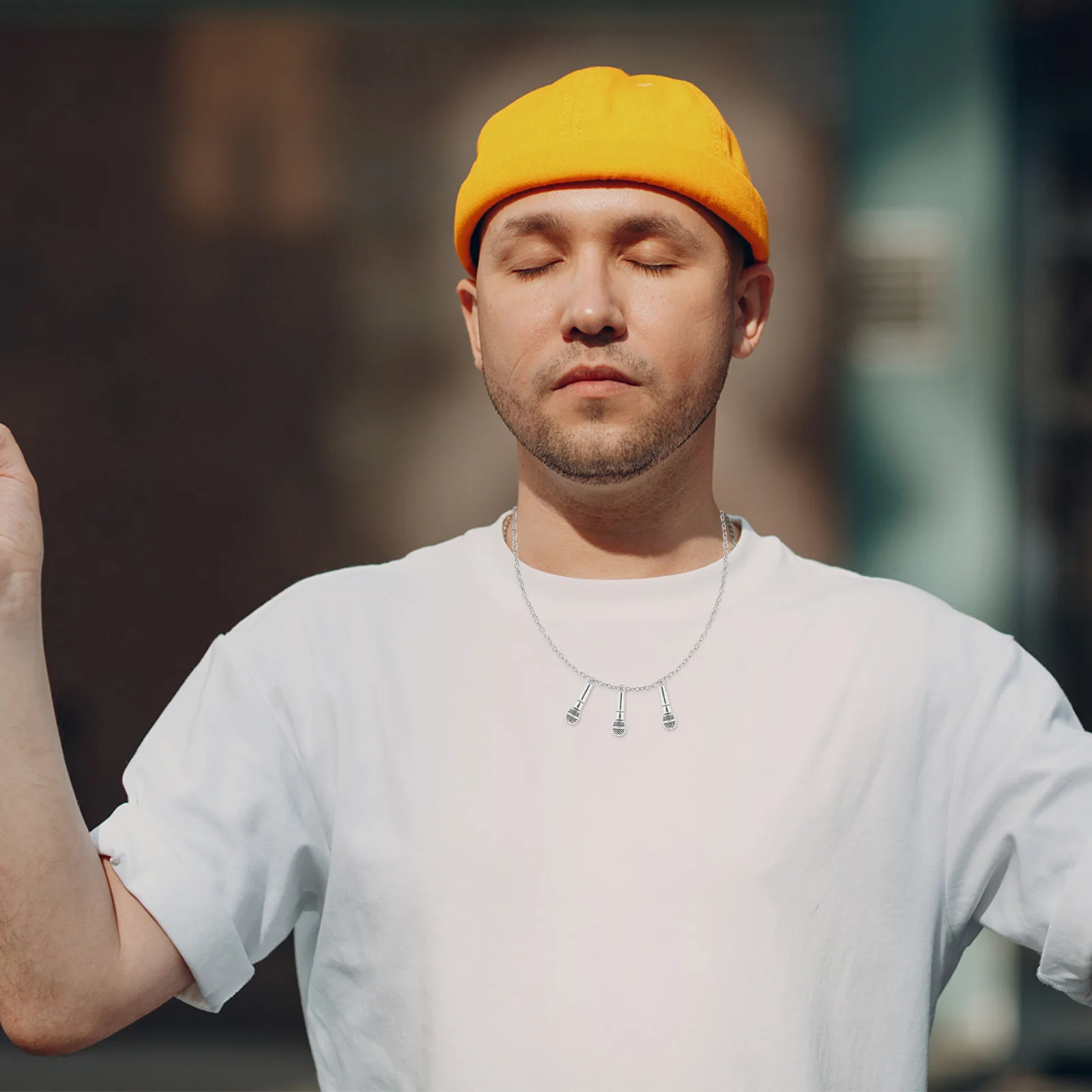 20 قطع سبائك ميكروفون سحر الفضة diy صنع المجوهرات المعلقات ل القلائد أساور سلاسل المفاتيح الموسيقى الحرفية