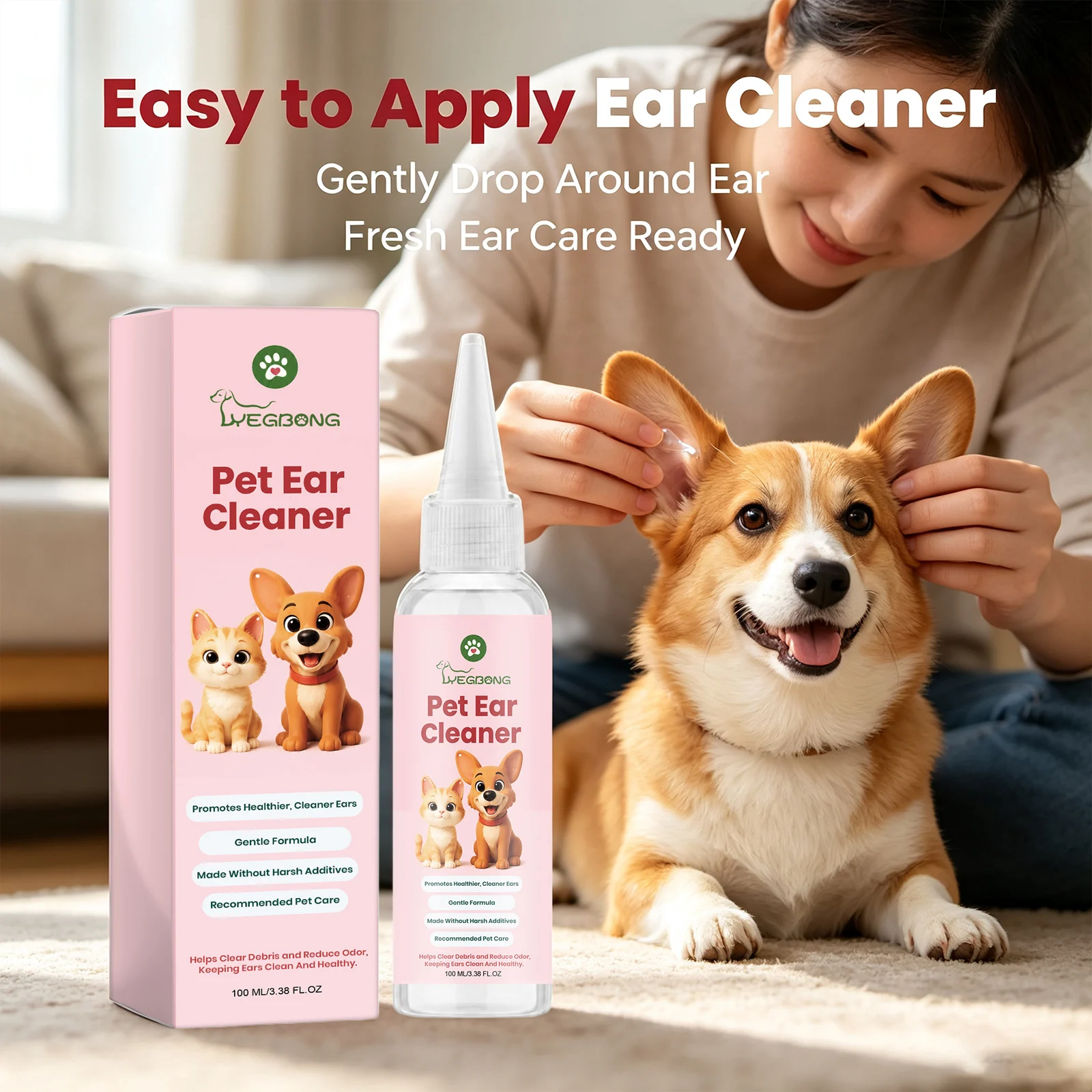 Pembersih Telinga Hewan Peliha - Pet Ear Cleaner ulasan dan harga