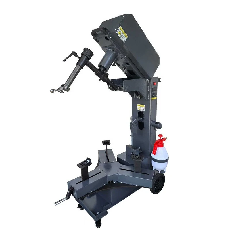 

Electric vehicle with wire tire removal machine, motorcycle tire removal and assembly machine, tire removal machine