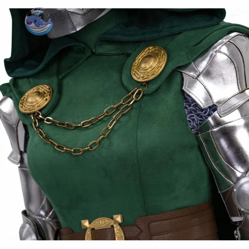 Gran oferta, disfraz de Doctor Doom doblado de género, mono femenino, traje de supervillano para películas occidentales, KKCos