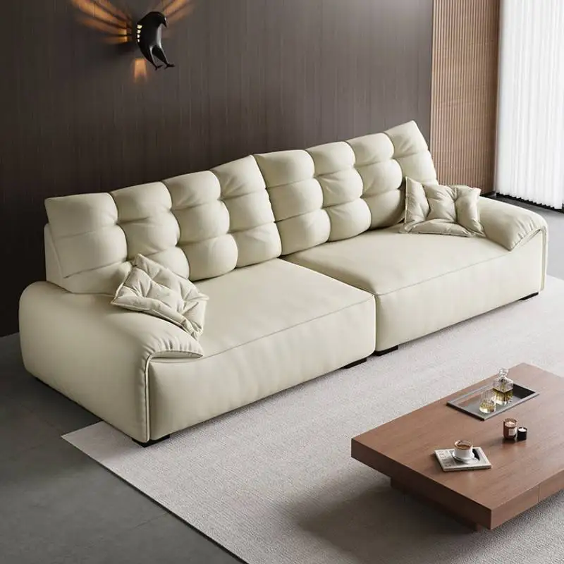 

Wooden Elegant Living Room Sofa Filler Minimalistic Nordic Chaise Lounge Sectional Sofa Puffs Modern Meuble Salon Home Furniture