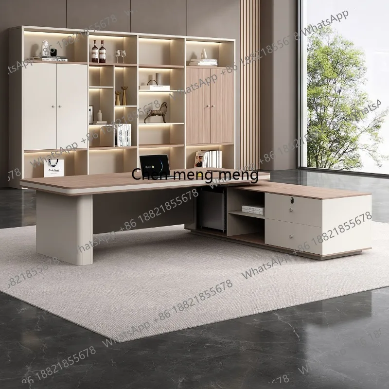 

Decoration Computer Office Desk Modern Aesthetic Minimalist Storage Office Desk Design Executive Meuble Bureau Trendy Furniture
