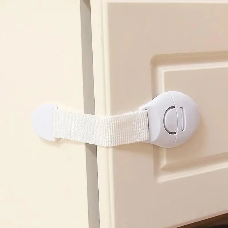 5/10Pcs Baby Safety Latch Drawer Webbing Safety Lock Multifunctional Protection Cloth Belt Lock Drawer Lock Cabinet Door Locks