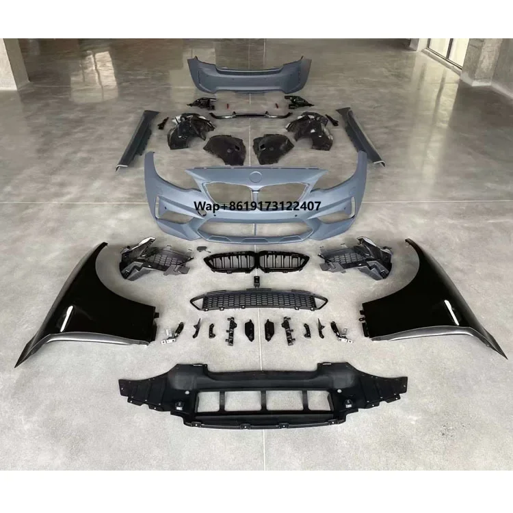 

Высококачественные комплекты обновления F22 F87 с широким корпусом M2, боковые юбки, диффузоры, крылья, передний и задний бампер, решетка, комплект кузова для