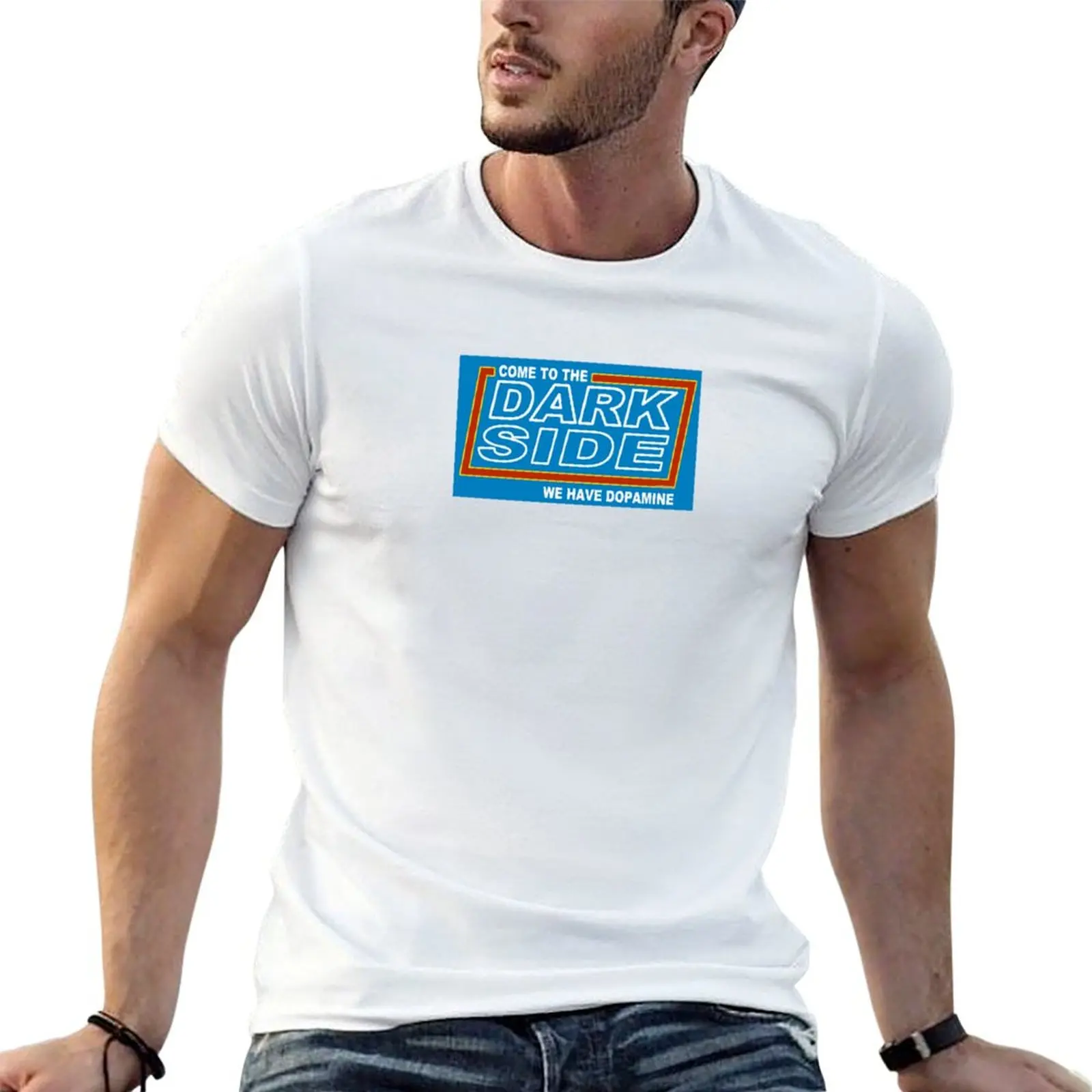 We Have Dopamine ON The DARKSIDE T-Shirt Plus Size Gym Sports T-Shirt