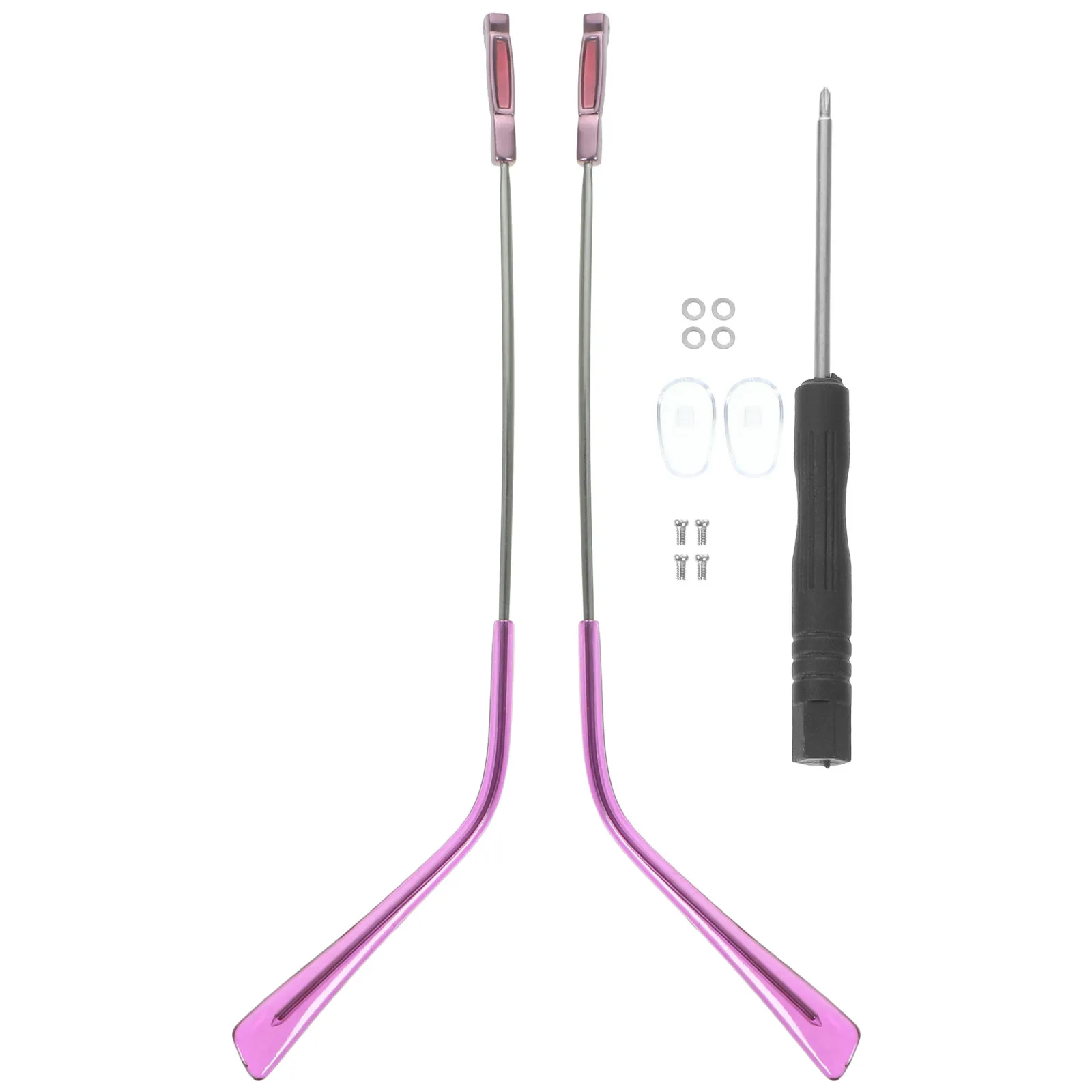 1Pair Universal Metal Eyeglasses Arms Replacement Temple Legs for Glasses Sunglasses Repair Kit Wear Resistant Skid Proof Ear
