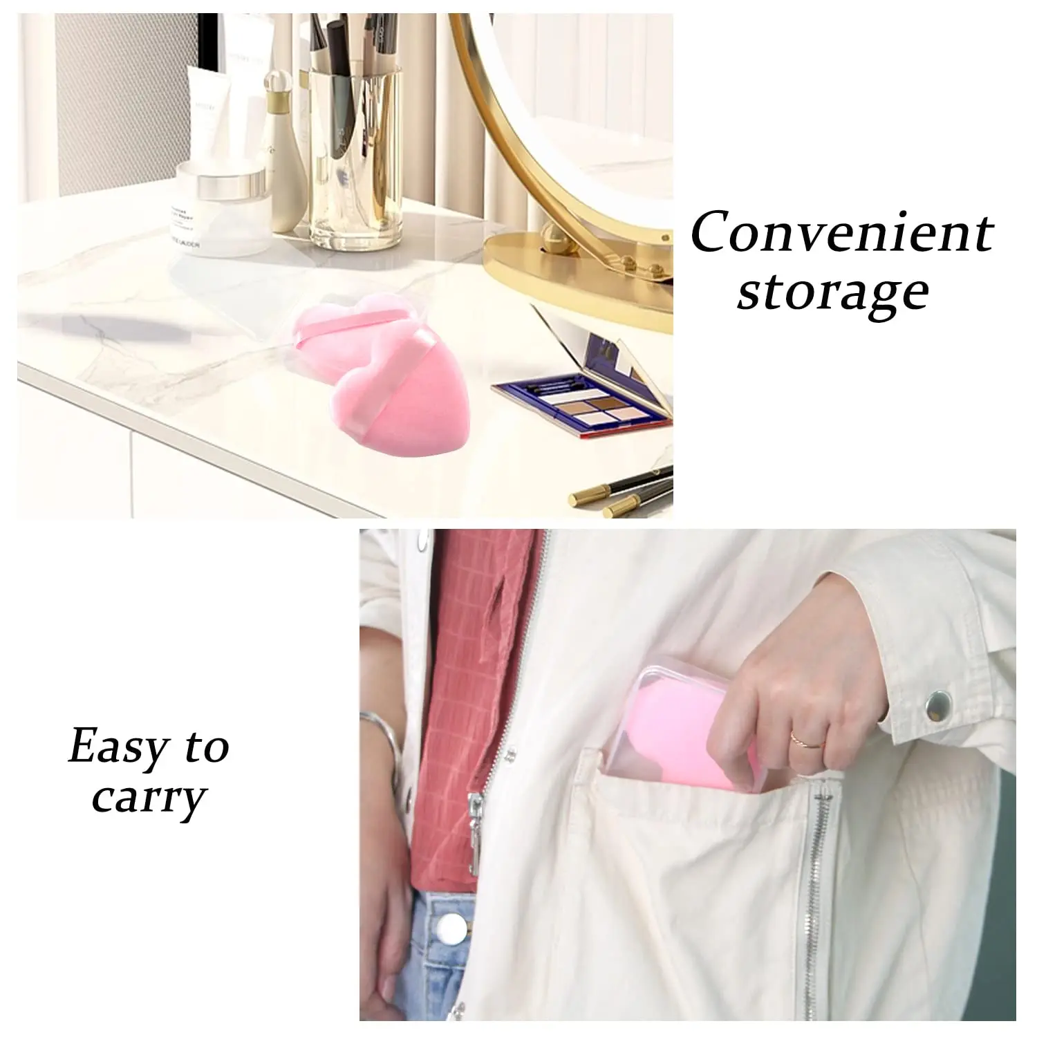 8 pçs forma de coração pó puffs rosto cosméticos pó puff lavável reutilizável macio pelúcia maquiagem fundação esponja para pó solto