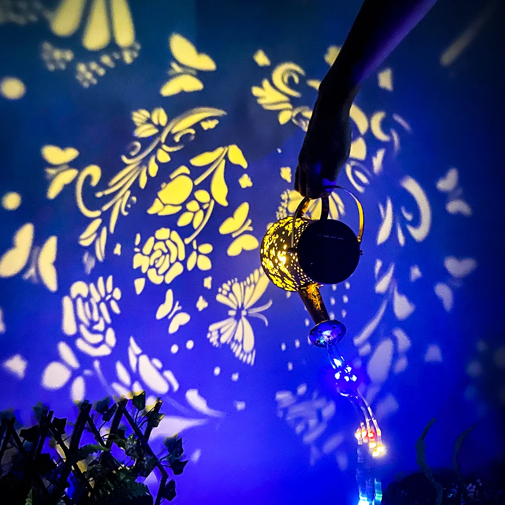 

Солнечная лейка, железная полая художественная декоративная лампа, уличный сад, подвесные металлические водонепроницаемые чайники, фонари для дорожек, двора