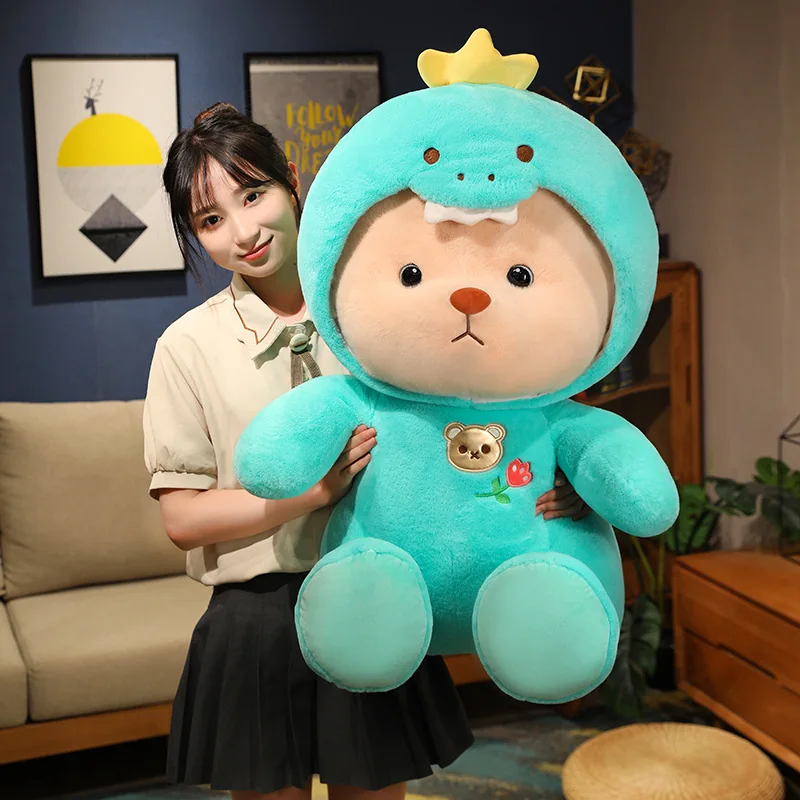 Cosplay Pink Pig Dinosaur Bear Plush Toy Stuffed Cartoon Animsl Dressing Bunny Rabbit Brown Bear Plushie Birthday