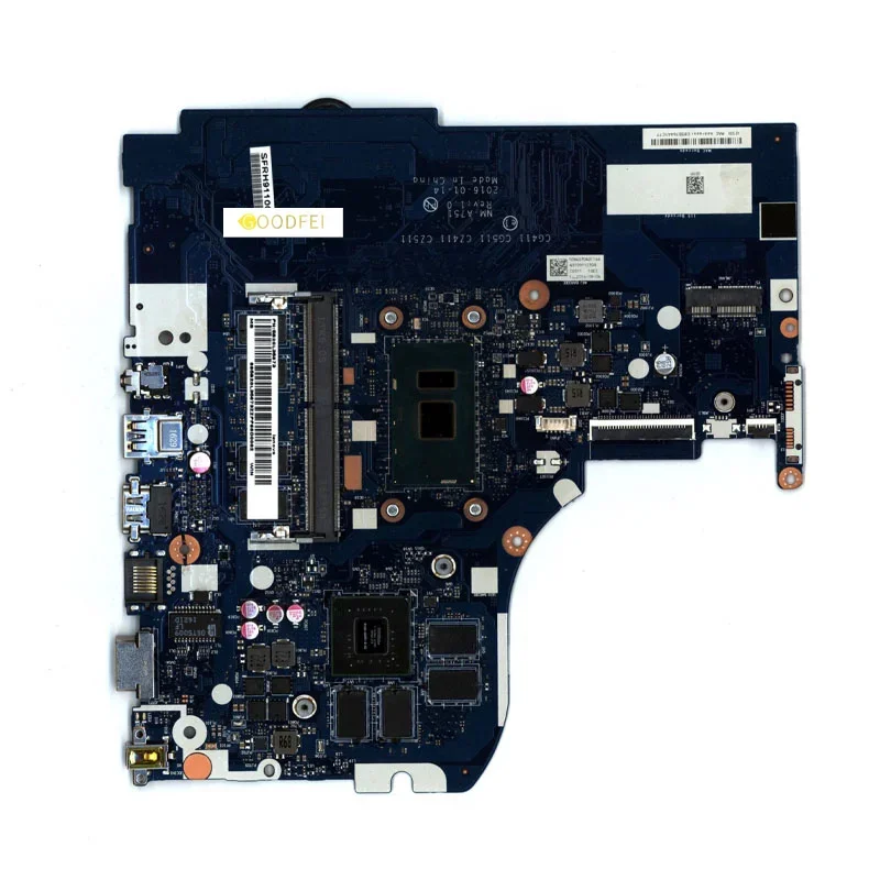 For Lenovo Ideapad 310-15ISK Laptop Motherboard I5-6200U NM-A751 4G 80SM Notebook Mainboard 100% test OK 5B20L35873