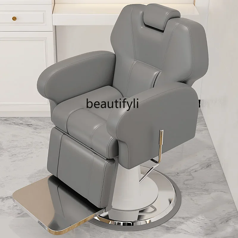 Hair salon  special head treatment hair chair perm and dye shave reclining hair cutting seat